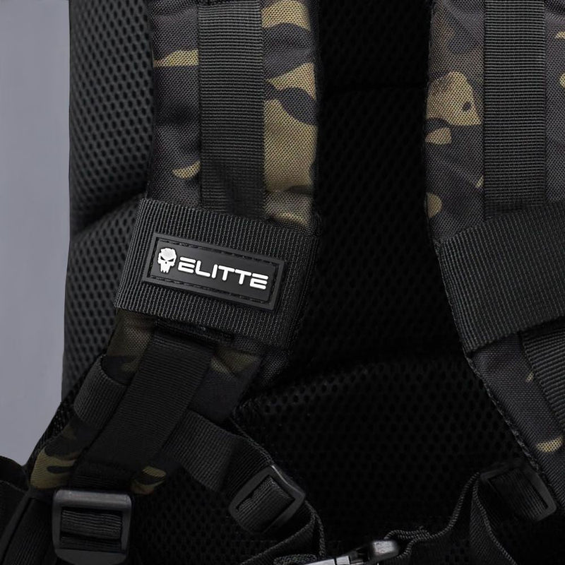 Mochila Elitte Combat (50L) - Preta Camuflada