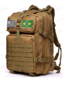 Mochila Elitte Combat (50L) - Preta Camuflada