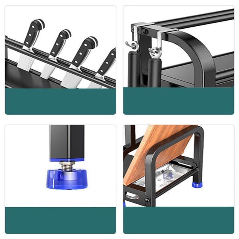 Prateleira para Cozinha em Aço Inox - 3 Andares